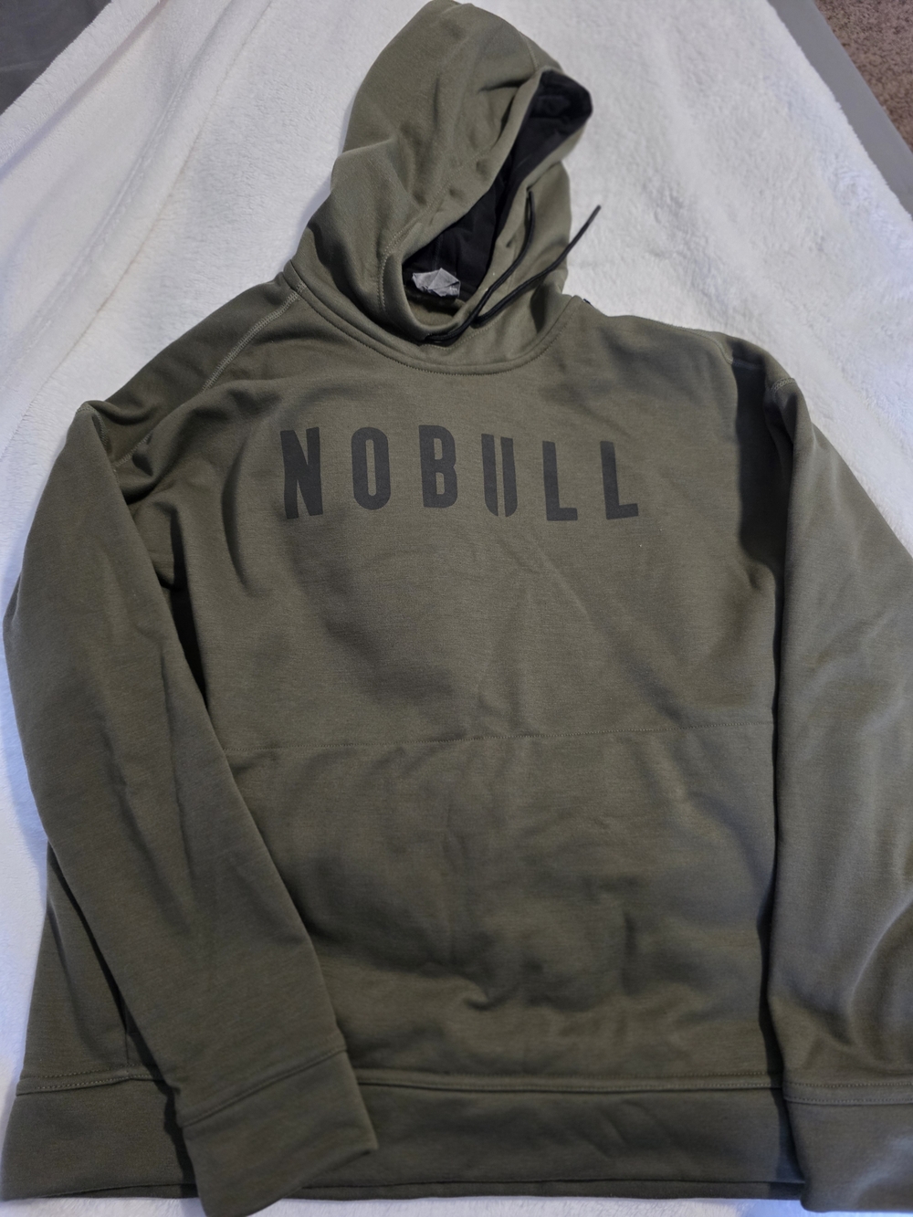 NOBULL Olive Green Logo Hoodie